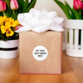 Stellen Sie sich Ihr eigenes Design vor Runder Aufkleber