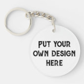 Stellen Sie sich Ihr eigenes Design vor Schlüsselanhänger (Vorderseite)