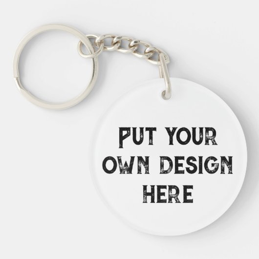 Stellen Sie sich Ihr eigenes Design vor Schlüsselanhänger (Vorderseite)