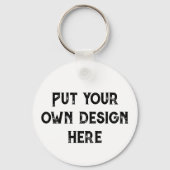 Stellen Sie sich Ihr eigenes Design vor Schlüsselanhänger (Rückseite)