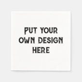 Stellen Sie sich Ihr eigenes Design vor Serviette (Vorderseite)