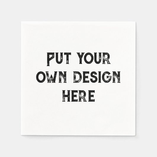 Stellen Sie sich Ihr eigenes Design vor Serviette (Vorderseite)