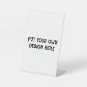 Stellen Sie sich Ihr eigenes Design vor Sockelschild (Vorderseite)