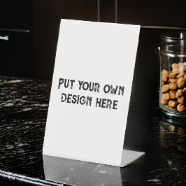 Stellen Sie sich Ihr eigenes Design vor Sockelschild