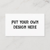 Stellen Sie sich Ihr eigenes Design vor Visitenkarte (Vorderseite)