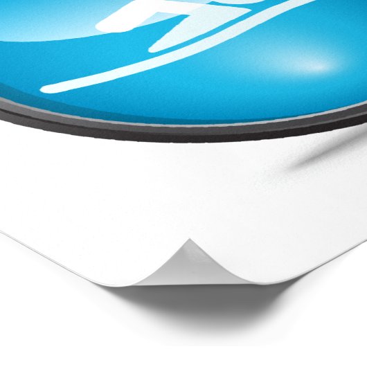 Stellen Sie sich Ihr Triathlon Race Day Poster ind (Ecke)