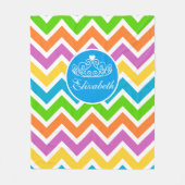 Stellen Sie sich Ihre eigene Prinzessin Tiara indi Fleecedecke (Vorderseite)