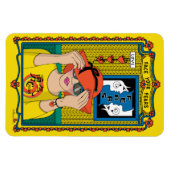 Stellen Sie sich Ihren Ängsten gegenüber_B_4x6 Küh Magnet (Horizontal)