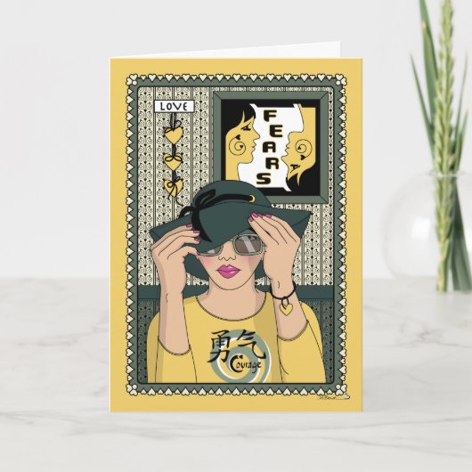 Stellen Sie sich Ihren Ängsten gegenüber_C_Gruß Karte (Vorderseite)