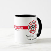 Stellen Sie sich Ihren Feuerwehrmann ein Tasse (VorderseiteRechts)