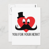 Stellen Sie sich Ihren Schnurrbart nach Ihren Wüns Postkarte (Vorne/Hinten)