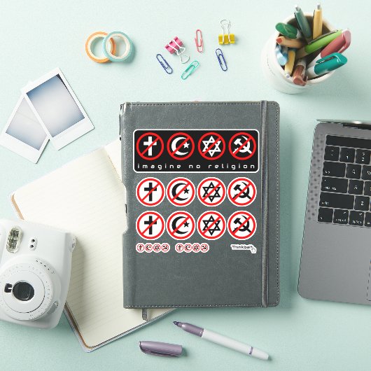 Stellen Sie sich kein religiös-antikommunistisches Aufkleber (iPad Hülle)