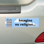 Stellen Sie sich keine Religion… vor Autoaufkleber (Auf Auto)