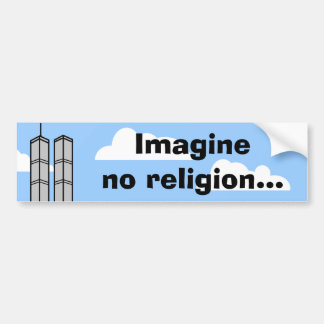Stellen Sie sich keine Religion… vor Autoaufkleber