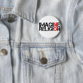 Stellen Sie sich keine Religion vor Button (Beispiel)