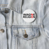 Stellen Sie sich keine Religion vor Button (Beispiel)