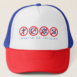 Stellen Sie sich keine Religion vor, die antikommu Truckerkappe