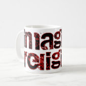 Stellen Sie sich keine Religion vor Kaffeetasse (Vorderseite Links)