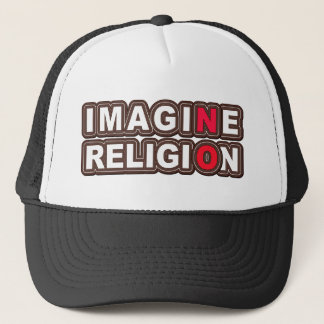 Stellen Sie sich keine Religion vor Truckerkappe