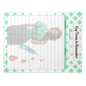 Stellen Sie sich keine _ Schlüsselbegriffe vor, um Notizblock (Vorderseite)