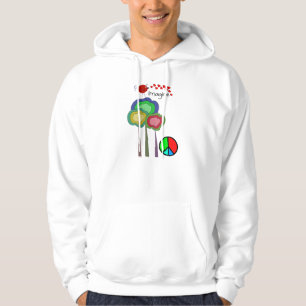 Stellen Sie sich künstlerischen Friedensvogel und Hoodie