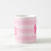 Stellen Sie sich mit dem Namen Miss Preppy Pink St Kaffeetasse (Mittel)