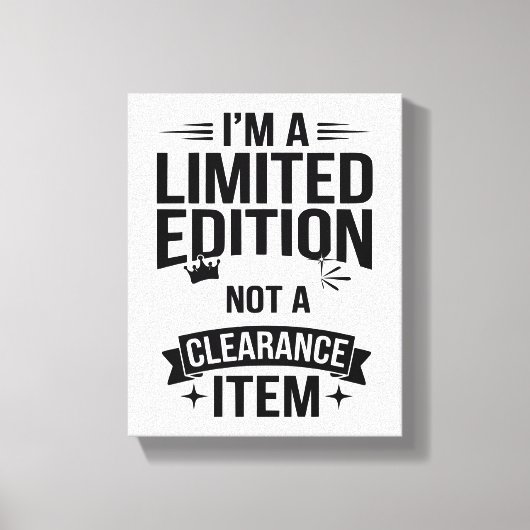 Stellen Sie sich mit dieser einzigartigen "Limited Leinwanddruck (Vorderseite)