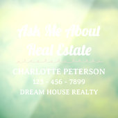 Stellen Sie sich mit einem Beruflichen Autodekor v Fensteraufkleber (Blatt 3)