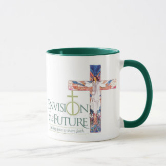 Stellen Sie sich mit Kreuz, Anmut-Café 2 vor Tasse