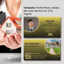 Stellen Sie sich mit unserem Gelben Foto Real Anwe Visitenkarte