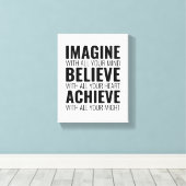 Stellen Sie sich Motivierend Wall Art vor Leinwanddruck (Insitu (Holzboden))