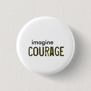 stellen Sie sich, Mut vor Button