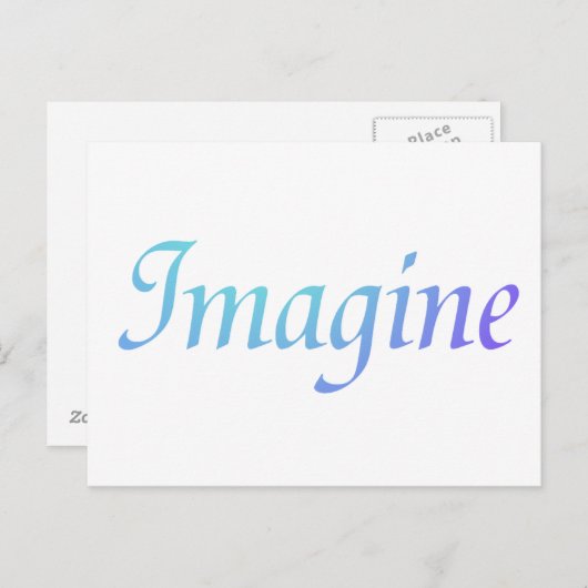 Stellen Sie sich Postkarte vor (Vorne/Hinten)