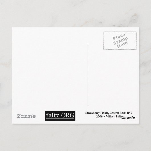 Stellen Sie sich Postkarte vor (Rückseite)