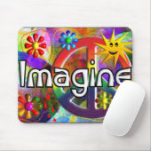 "Stellen Sie sich" Psychadelic Siebzigerjahre Mousepad (Mit Mouse)