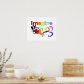 Stellen Sie sich Rainbow Mermaid Art Poster vor (Küche)