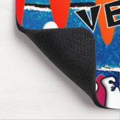 Stellen Sie sich Retro Friedenssymbole vor Mousepad (Ecke)