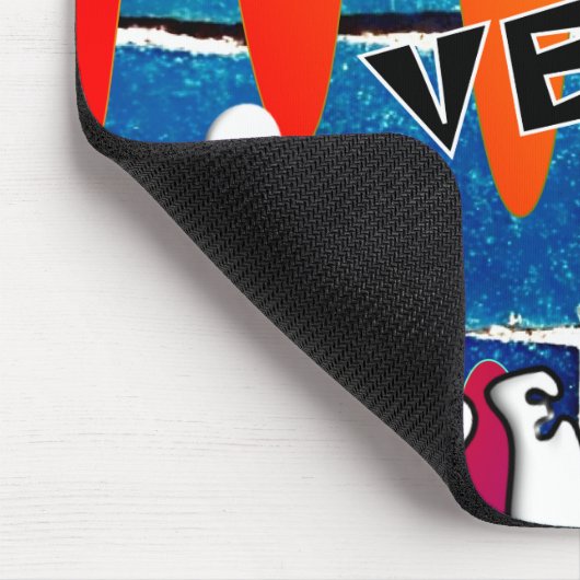 Stellen Sie sich Retro Friedenssymbole vor Mousepad (Ecke)