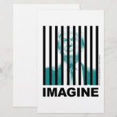 Stellen Sie sich Trump Behind Bars vor Briefpapier (Vorne/Hinten)