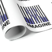 Stellen Sie sich Trump Behind Bars vor Geschenkpapier (Rolleneckpunkt)