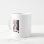 Stellen Sie sich Trump Behind Bars vor Kaffeetasse (Vorderseite Links)