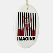 Stellen Sie sich Trump Behind Bars vor Keramik Ornament (Rechts)