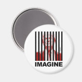 Stellen Sie sich Trump Behind Bars vor Magnet (Vorderseite/Rückseite)