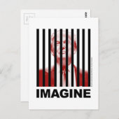 Stellen Sie sich Trump Behind Bars vor Postkarte (Vorne/Hinten)