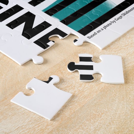 Stellen Sie sich Trump Behind Bars vor Puzzle (Seite)