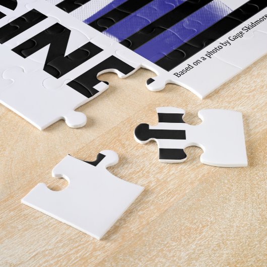 Stellen Sie sich Trump Behind Bars vor Puzzle (Seite)