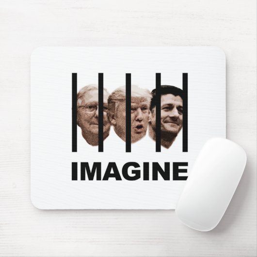 Stellen Sie sich Trump, McConnell und Ryan Behind Mousepad (Mit Mouse)