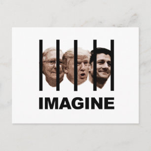 Stellen Sie sich Trump, McConnell und Ryan Behind  Postkarte
