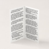 Stellen Sie sich unser Leben als Garten vor, der v (Innenseite)