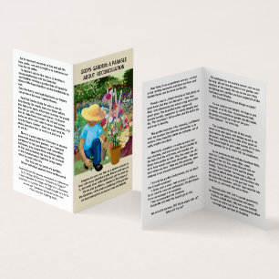 Stellen Sie sich unser Leben als Garten vor, der v